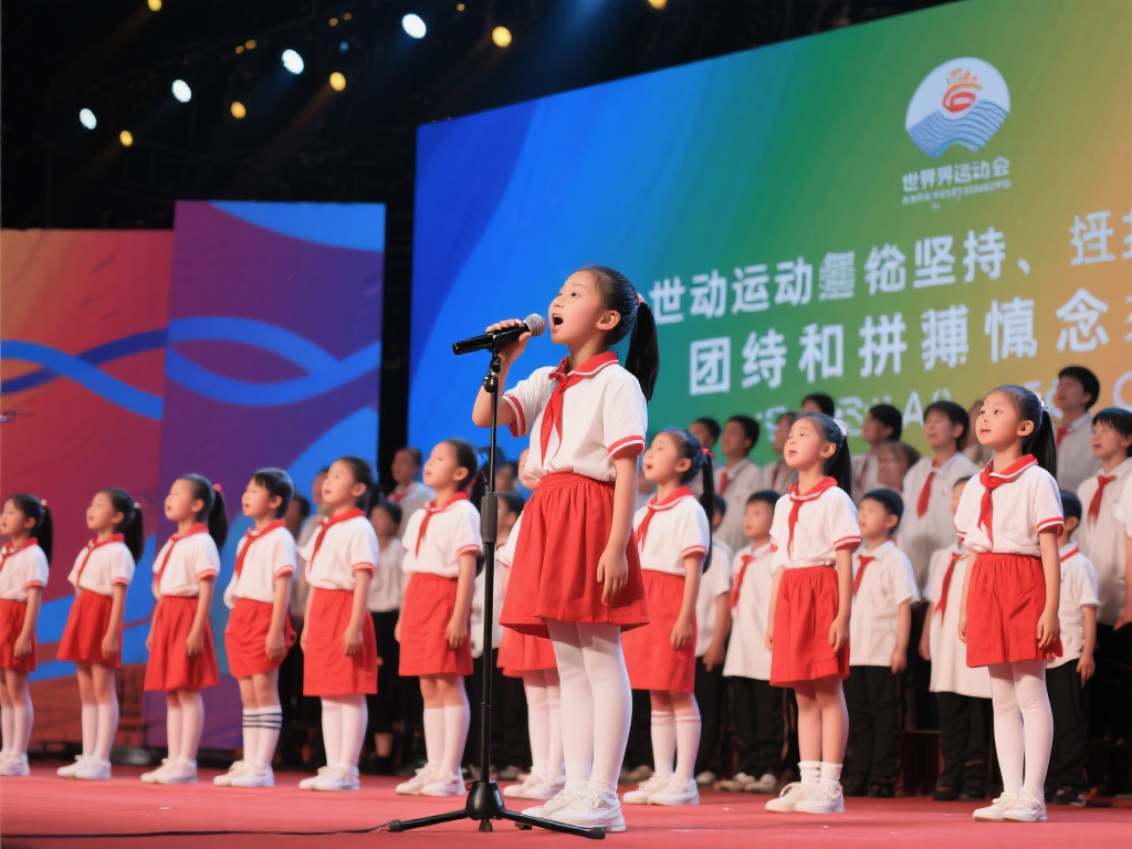 童声传梦世运情,“泡泡娃”以《逐梦》为世运加油 这场表演不仅是一次简单的演唱,更是对世运